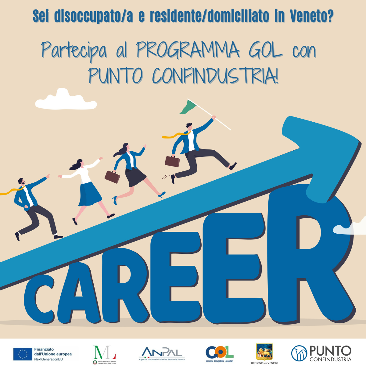Corsi per disoccupati: Programma GOL - Punto Confindustria